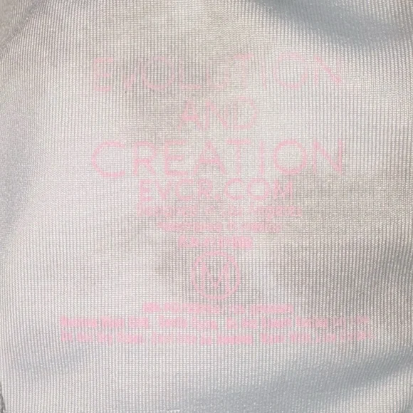 Evolution and Creation Black & White Tie-Dye Racerback Crop - Picture 2 of 4